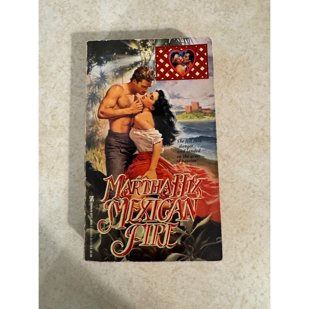 Mexican Fire Martha Hix Zebra Books 1991 Historical Romance Paperback 0821735357